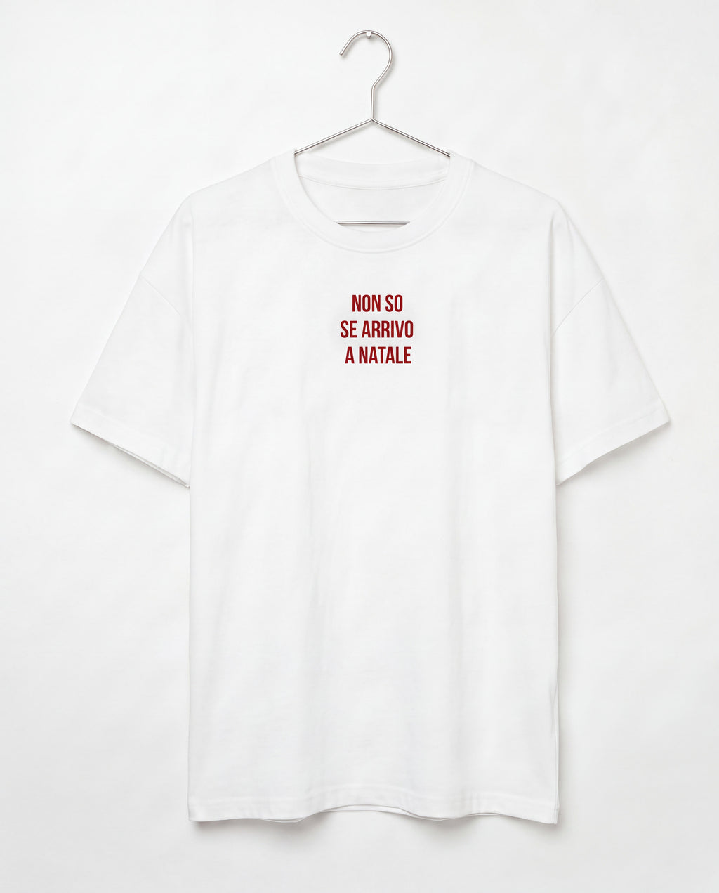 Non so se arrivo a natale - Oversized Embroidered T-Shirt | Brand Umile